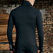 economico magliette di base-Per uomo Maglietta Maglia a collo alto Maglia cool Camicia a Maniche Lunghe Manica Lunga Colletto arrotolato Primavera &amp; Autunno Mimetico Casual Confortevole Essenziale All&#039;aperto Vacanza Streetwear