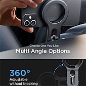 رخيصةأون حامل سيارة-Compatible for magsafe car mount strongest magnet power lisen Magnetic phone holder for car بسهولة تثبيت الأيدي الحرة iphone car holder mount fit for iphone 13 12 pro max mini magsafe case