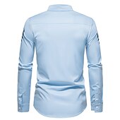 abordables camisas de esmoquin para hombre-Hombre Camisa camisa de baile Graphic Diario Negro Blanco Todas las Temporadas Ropa Estampado