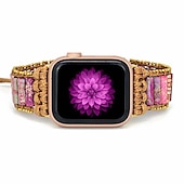 cheap Apple Watch Bands-Handmade Braided Rope Compatible with Apple Watch band Women Multilayer Beaded Beads Strap Replacement Wristband for 38mm 40mm 41mm 42mm 44mm 45mm 49mm iwatch Series Ultra 8 7 6 SE 5 4 3 2 1