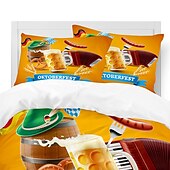 billige Dynetrekk sett-oktoberfest beer festival 3-delt dynetrekk sett hotellsengesett dynetrekk inkluderer 1 dynetrekk, 2 putevar for dobbeltrom/dronning/konge(1 putevar for tvilling/enkeltrom)