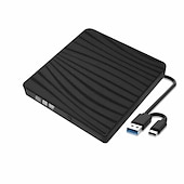 Недорогие Аудио и видео аксессуары-тонкий внешний привод CD DVD RW USB 3.0 Burner Burner Player Card Reader для ноутбука