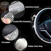 economico Copristerzo per auto-1 pc Pelle Coprivolante Traspirante Vestibilità universale Per 15&quot;~15&quot;1/2