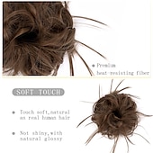 abordables Chignons-ébouriffé chignon désordonné chignon postiche extension de cheveux queue de cheval avec élastique élastique chignon queue de cheval postiche extensions de cheveux synthétiques chouchous queue de