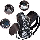 levne Bookbags-batohy školní batoh set s taškou na šátek chlapecké batohy do školy velká školní taška reflexní voděodolný batoh zpět do školy dárek