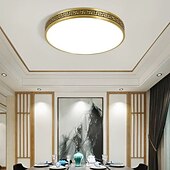 economico Lampade e ventilatori da soffitto-Plafoniere design cerchio 40cm rame ottone moderne 220-240v