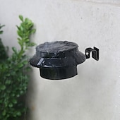 billige Vegglamper til utendørsbruk-2/4 stk utendørs solcelle gjerdelys hage takrenne lys utendørsbelysning vanntett hagelys landskap bakgård veranda terrasse innkjørsel dekk trapp belysning dekor vegglamper