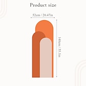 levne Tapety-geometrie barevná tapeta boho oblouk nálepka na stěnu odlepte a nalepte snímatelnou samolepicí PVC/vinylovou nálepku na stěnu pro domácí dekoraci místnosti 52*140cm