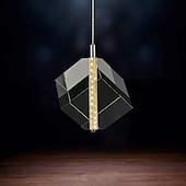 voordelige Eilandlichten-1-licht 9cm kristal mini hanglamp led metalen mini gegalvaniseerde eilandverlichting moderne eigentijdse stijl keuken eetkamer thuis bar licht 110-120v 220-240v