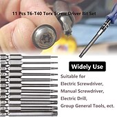 economico set di punte da trapano-50-75-100mm hollow plum blossom allungato s2 batch testa esagonale gambo cacciavite bit set di cacciaviti
