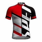 economico Set di abbigliamento da uomo-Per uomo Maglia da ciclismo con pantaloncini Manica Corta Mountain Bike MTB Ciclismo su strada Estate Blu Bianco Giallo Lettere &amp; Numeri Bicicletta Cuscinetto 3D Asciugatura Rapida Tasca Posteriore