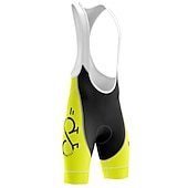 preiswerte Fahrradhosen Herren-Herren Rennradhosen Radhose kurz mit Trägern Bib Shorts Fahhrad Unten MTB Mountain Rennrad Sport Graphic 3D-Pad Radfahren Atmungsaktiv Schnelltrocknend Schwarz Weiß Polyester Spandex Bekleidung