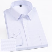 preiswerte Button-Down-Hemden für Herren-Herren Oberhemd Hemd Kragenhemd Grafik-Drucke Hochzeit Arbeit A B C D Langarm Quadratischer Ausschnitt Ganzjährig Bekleidung