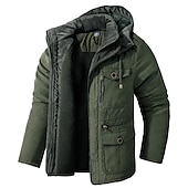 economico Piumini-Per uomo Giacca trapuntata Vello All&#039;aperto Tenere al caldo Giacca invernale Cappotto Campeggio / Escursionismo / Speleologia Grigio scuro Nero Blu Marrone Verde