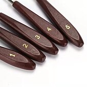 abordables fournitures de peinture, de dessin et d&#039;art-5 pièces couteaux à peindre spatule en acier inoxydable couteau à palette accessoires de peinture à l&#039;huile ensemble de mélange de couleurs pour toile à l&#039;huile peinture acrylique-lightwish