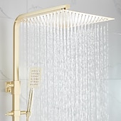 abordables Robinets de douche-Robinet de douche, système de douche Système de pommeau de douche à effet pluie Ensemble de massage à jet corporel - Douchette incluse