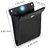 Недорогие Органайзеры для авто-Складной мусорный бак для автомобиля с LED светом - водонепроницаемый подвесной органайзер для хранения в автомобиле многофункциональный мусорный контейнер