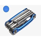 abordables Vélos et composants-Kit d&#039;outils de réparation de vélo multifonction 12 en 1 - tournevis à fente, tournevis cruciforme, clé hexagonale, disjoncteur de chaîne universel, clé à rayons, avec 1 levier pour pneu de vélo