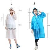 abordables Jardinería-Chubasquero reutilizable para mujer, ropa impermeable para hombre, poncho impermeable, capa de lluvia eva, cubierta de lluvia de plástico a la moda con capucha