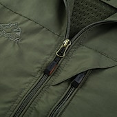 cheap Men&#039;s Vest-Men&#039;s Vest Gilet Fishing Vest Hiking Vest Sleeveless Vest Gilet Jacket Outdoor Holiday Streetwear Chic &amp; Modern Summer Spring Pocket Quick Dry Polyester / Cotton Breathable Pure Color Zipper Stand