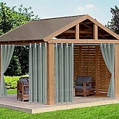 economico Tende impermeabili-privacy per tende da esterno impermeabili, tende da fattoria scorrevoli per tende da patio, tende per pergole passacavi per gazebo, balcone, veranda, feste, hotel, 1 pannello