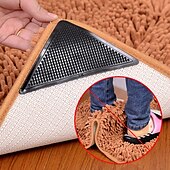 economico Tappeti e zerbini-4 pezzi pinze per angoli del tappeto per pavimenti in legno duro, moquette, tappeti in laminato su piastrelle, adesivi per tappeti, cuscinetti per tappeti, nastro per tappeti, nastro biadesivo per