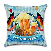 levne Sváteční povlak na polštář-oktoberfest pivo oboustranný povlak na polštář 4ks německý bavorský měkký dekorativní čtvercový povlak povlak na polštář povlak na polštář povlak na polštář na pohovku ložnice vynikající kvalita lze