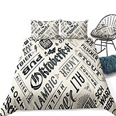 economico Set copripiumino-Set copripiumino oktoberfest in 3 pezzi set biancheria da letto per hotel copripiumino include 1 copripiumino, 2 federe per matrimoniale/regina/re (1 federa per doppia/singola)