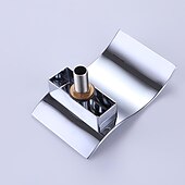 economico Multiforo-rubinetto del lavandino del bagno con due maniglie a manopola in cristallo cascata nero opaco/cromo montato sul ponte rubinetti del bagno a 3 fori diffusi per vasca o lavabo