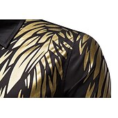 abordables camisas de esmoquin para hombre-Hombre Camisa camisa de baile Graphic Diario Negro Blanco Todas las Temporadas Ropa Estampado