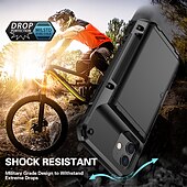 Χαμηλού Κόστους iPhone Θήκες-τηλέφωνο tok Για iPhone 15 Pro Max Plus iPhone 14 13 12 11 Pro Max X XR XS 8 7 Plus Πίσω Κάλυμμα Θήκη κάρτας πορτοφολιού Υποδοχή κάρτας Ανθεκτική σε πτώσεις Συμπαγές Χρώμα TPU PC