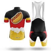 preiswerte Herrenbekleidungs-Sets-21Grams Herren Radtrikot mit Radhose kurz Trägern fahrradbekleidung set Radtrikot-Set Kurzarm MTB Mountain Rennrad Schwarz Grün Königsblau Oktoberfest-Bier Fahhrad 3D-Pad Atmungsaktiv Rasche