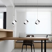 voordelige Eilandlichten-1-licht 9cm kristal mini hanglamp led metalen mini gegalvaniseerde eilandverlichting moderne eigentijdse stijl keuken eetkamer thuis bar licht 110-120v 220-240v