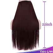 cheap Clip in Extensions-Curly Synthetic Hair 22 inch Hair Extension Fishing Line Hair 1pc / pack Adjustable Women&#039;s Girls&#039;