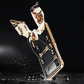 economico Cover Samsung-telefono Custodia Per Samsung Galaxy Z Flip 5 Z Flip 4 Z Flip 3 Copertura Posteriore Portatile Moda Protezione Completa Tinta unita PC Pelle PU