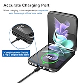 cheap Samsung Cases-Phone Case For Samsung Galaxy Z Flip 6 Z Flip 4 Z Flip 3 Flip Flip Solid Colored PC PU Leather
