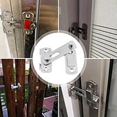 お買い得  建築用品-ステンレス鋼掛け金ラッチロックドアロックガードラッチboltfor引き戸窓キャビネットホームセキュリティドアハードウェアアクセサリー