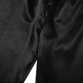 billiga Sovkläder till damer-dam pyjamas dräkter klänning nattlinne pjs 5 stycken ren färg mode enkel retro fest hem säng satin siden v wire långärmad rem topp byxa elastiskt midjebälte ingår vår höst hem kläder