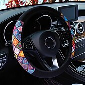 economico Copristerzo per auto-coprivolante elastico per auto stampa stile etnico antiscivolo car styling coprivolante per auto accessori interni auto 38 cm