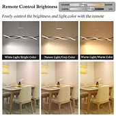 cheap Chandeliers-2-Light 80 cm Line Design Chandelier Aluminum Linear Painted Finishes Modern Simple LED 110-120V 220-240V