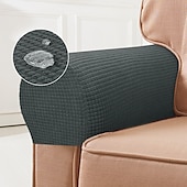 billiga Fotpallöverdrag-stretch armstödsöverdrag spandex vattentäta armskydd för stolar vinröd soffa soffa fåtölj överdrag för vilstol soffa set om 2st