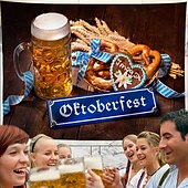halpa Oktoberfest-oktoberfest juhla iso seinä tapetti taide sisustus huopa verho riippuva koti makuuhuone olohuone sisustus polyesteri olut saksalainen baijerilainen