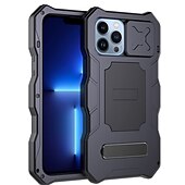 Χαμηλού Κόστους iPhone Θήκες-Θήκη τηλεφώνου για iPhone 13 12 Pro Max Ανθεκτική με Στήριγμα Προστατευτικό Φακού Κάμερας με Λαβή στον Καρπό TPU Μεταλλική