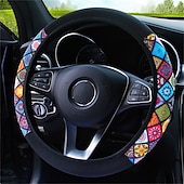 economico Copristerzo per auto-coprivolante elastico per auto stampa stile etnico antiscivolo car styling coprivolante per auto accessori interni auto 38 cm