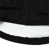 cheap Puffer&amp;Parka-Women&#039;s Parka Street Fall Winter Puffer Jacket Long Coat Windproof Warm 3 in 1 Loose Casual Sports Jacket Long Sleeve Solid Color Zipper Purple Blushing Pink Waterpoof Daily Wear Down Parkas  Lined