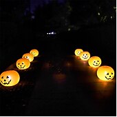 economico Illuminazione di Props di Halloween-20 pezzi di decorazioni di Halloween, palloncini di zucca, decorazioni luminose con pompa, oggetti di scena di Halloween per esterni e interni, lanterne di zucca, palloncini luminosi a LED, festa di Halloween