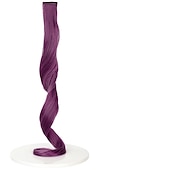 cheap Clip in Extensions-color wig Straight Synthetic Hair 24 inch Hair Extension Clip In / On 1pc / pack Soft Women&#039;s Girls&#039;