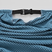 abordables Funda para silla de oficina-Funda para silla de oficina dividida, funda para silla de juego, color burdeos, elástica, lavable, funda para silla de ordenador, para sillón, silla giratoria, silla de juego, silla de jefe de