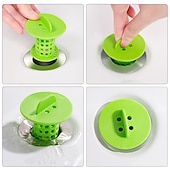 cheap Toilet Brush &amp; Cleaning-Bathroom Drain Hair Catcher Bath Stopper Plug Sink Strainer Filter Sewer Dredge Device Shower Hair Stopper Kitchen Bathroom Anti-clogging Bathroom Accessories