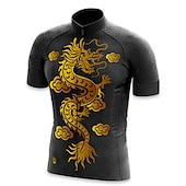 رجالي جورسيه الدراجة تنين مضحك كم قصير الدراجة جورسيه قمم مع 3 جيوب خلفية دراجة جبلية دراجة الطريق سريع جاف شرائط عاكسة الجيب الخلفي رطوبة فتل رياضات أصفر أحمر ملابس رخيصةأون قمصان رجالية-رجالي جورسيه الدراجة تنين مضحك كم قصير الدراجة جورسيه قمم مع 3 جيوب خلفية دراجة جبلية دراجة الطريق سريع جاف شرائط عاكسة الجيب الخلفي رطوبة فتل رياضات أصفر أحمر ملابس